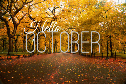 Welkom oktober! hello october oktober