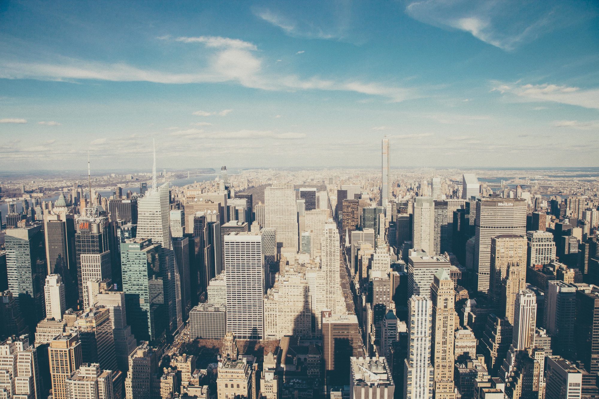 uitzicht new york sky line influencer